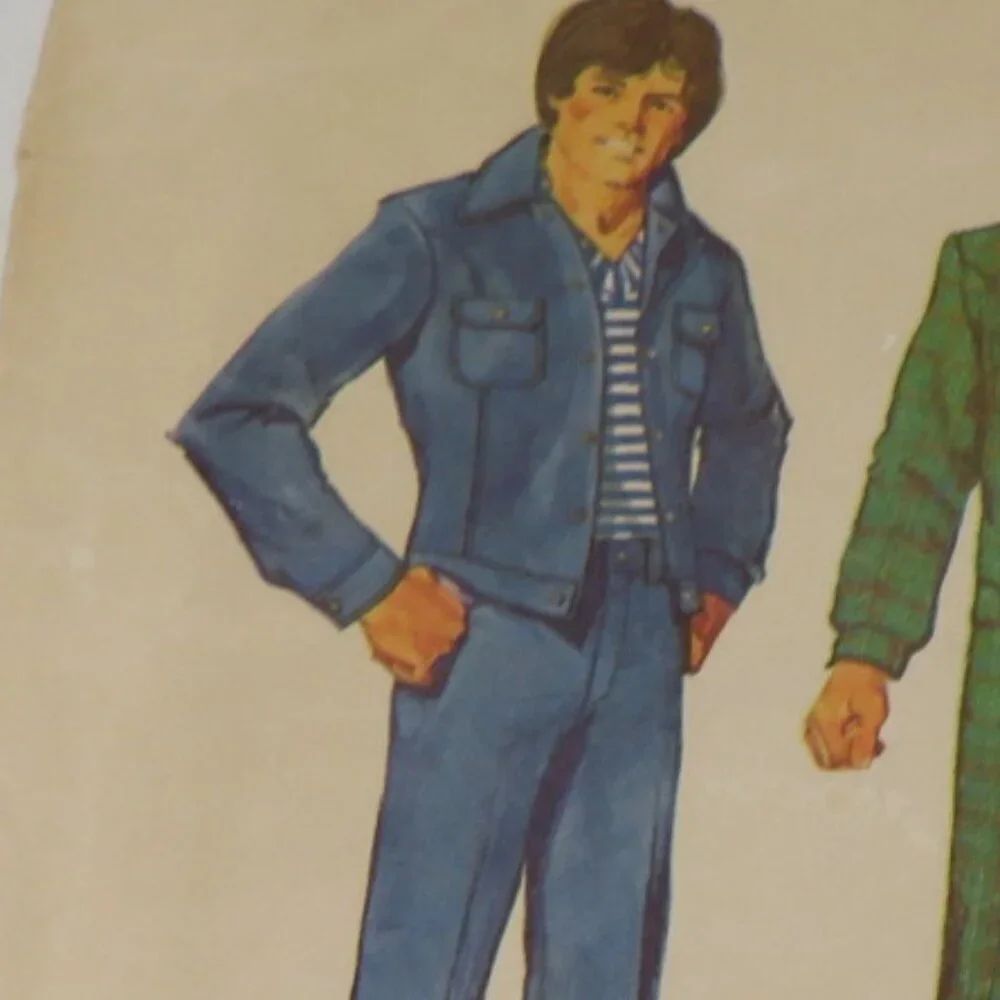Simplicity 6593 clothing pattern size 40 Jacket, Jeans -wide leg/bell bottoms